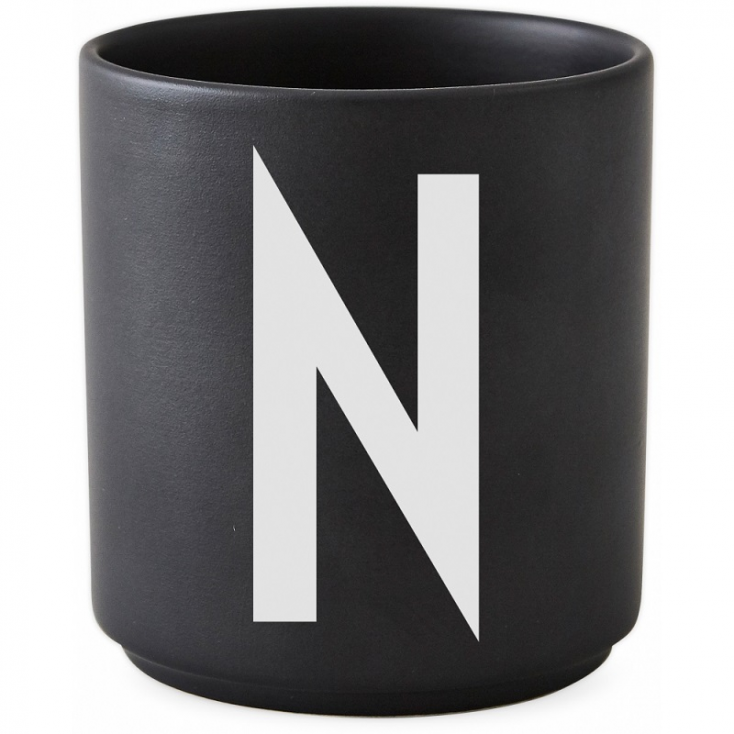 Black porcelain cup - N