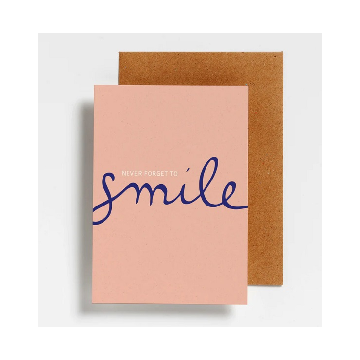Carte postale - Never forget to smile