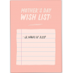 Kaart blanche - carte postale - Mother's day wishlist