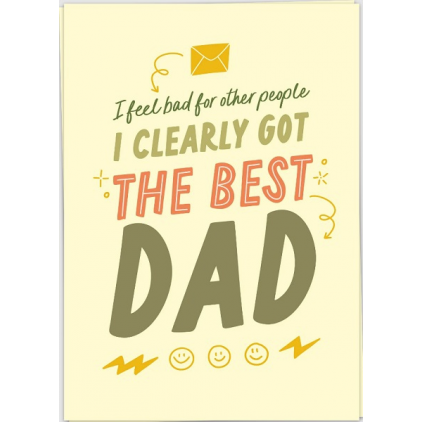 Kaart blanche - carte postale - The best dad