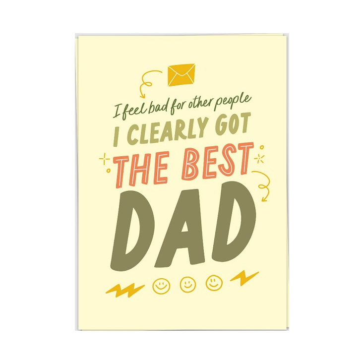 Kaart blanche - carte postale - The best dad