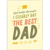 Kaart blanche - carte postale - The best dad