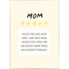 Kaart blanche - carte postale - Five stars mom