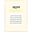 Kaart blanche - carte postale - Five stars mom