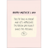 Kaart blanche - carte postale - Happy mother's day