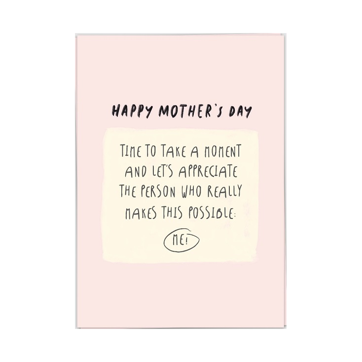 Kaart blanche - carte postale - Happy mother's day