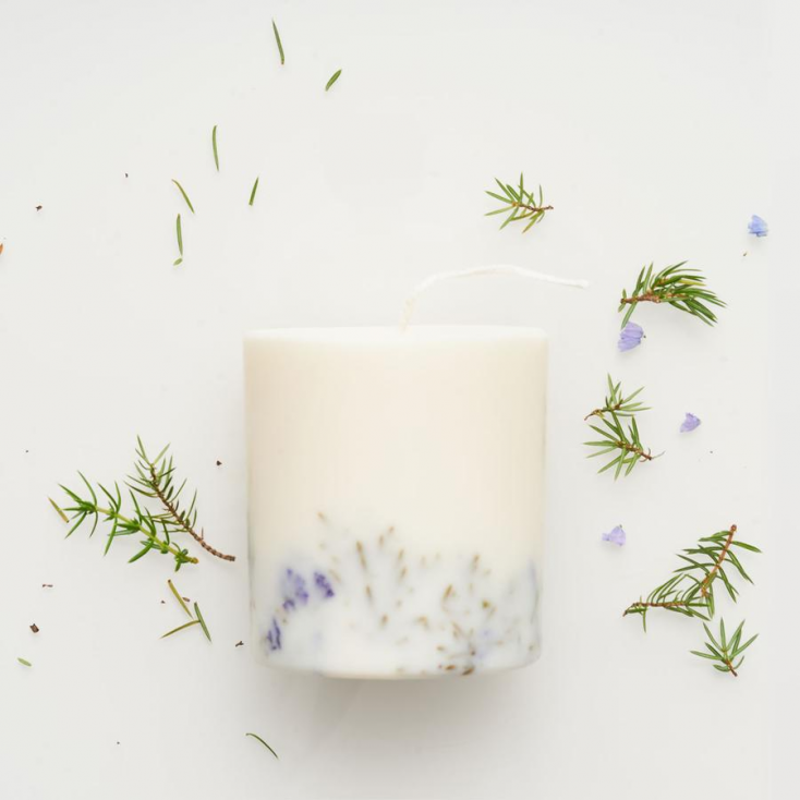 Soy wax candle - 515ml - Juniper & limonium with juniper fragrance