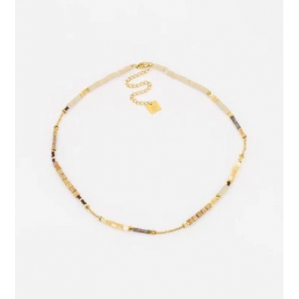 Collier Hateya - Marron