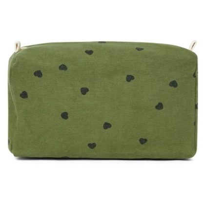 Trousse de toilette Vic imprimé coeur - Violet