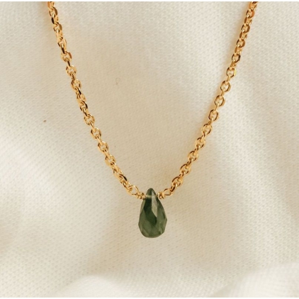 Collier Elena - Tourmaline verte - 11057 - Amulette