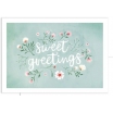 Postcard sweet greetings green blossoms- 230