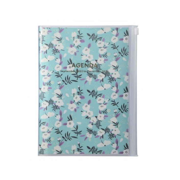Agenda Flower A5 2023-2024 - Turquoise
