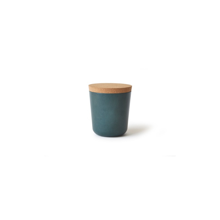 Gusto Small Storage Jar with cork lid blue abys