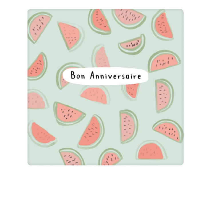 Mini carte postale Melon anniversaire MP0421FR