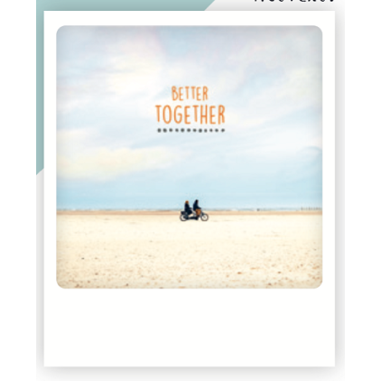 Carte postale better together ZG0842EN