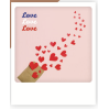 Carte postale love love love ZG0853EN