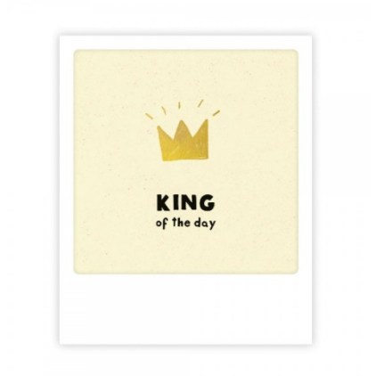 Mini carte postale king of the day MP0241EN