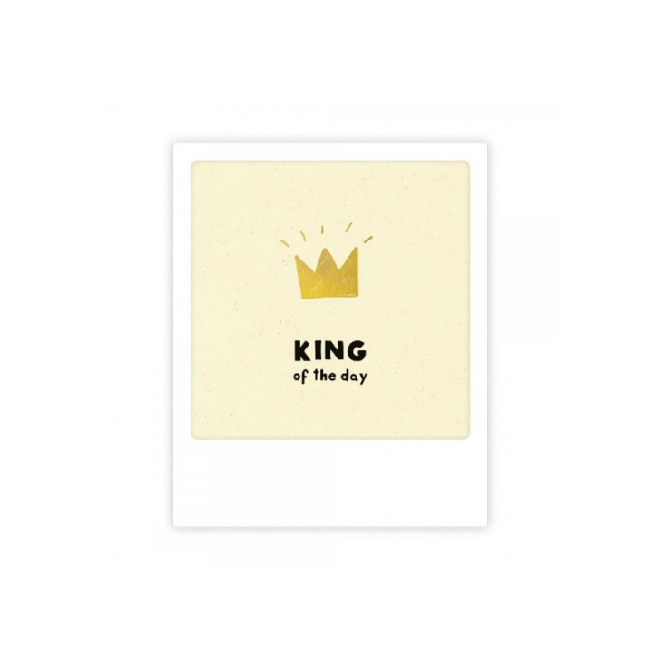 Mini carte postale king of the day MP0241EN