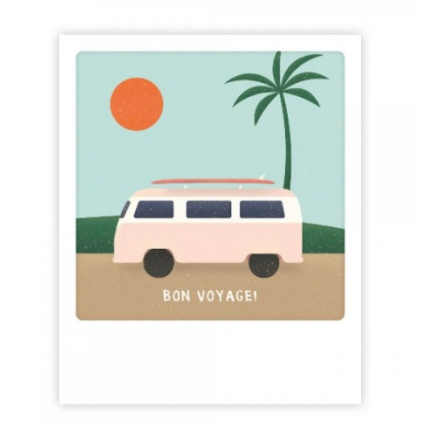Mini carte postale bon voyage MP0528FR
