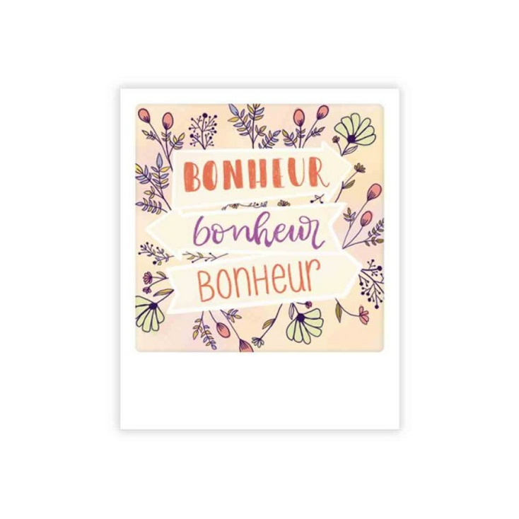 Mini carte postale Bonheur x3 MP0791FR