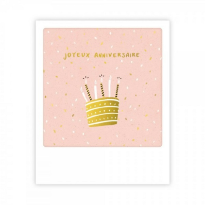 Mini carte postale Joyeux Anniversaire MP0632FR