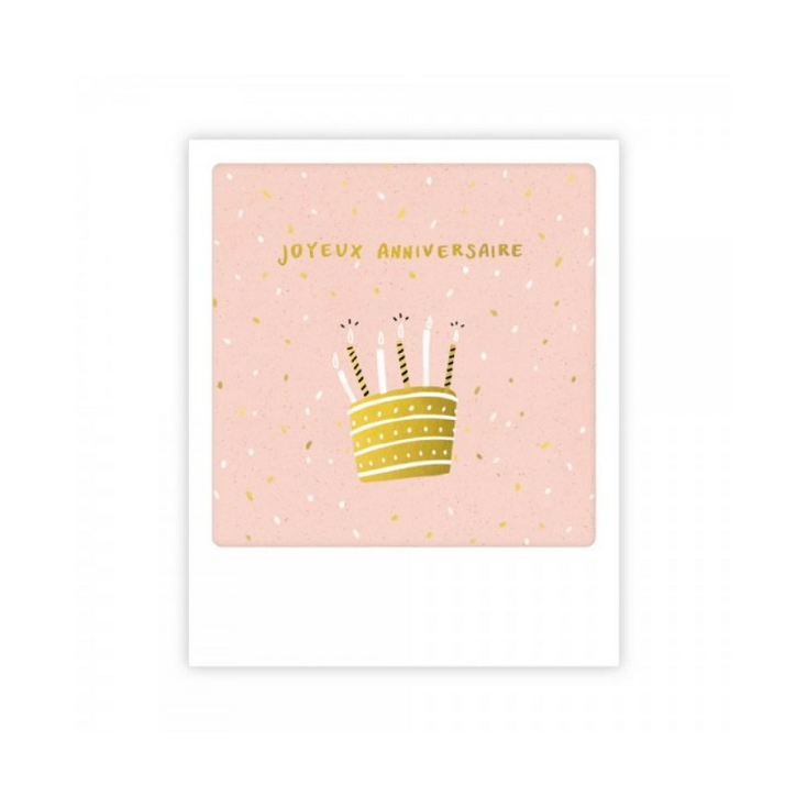 Mini carte postale Joyeux Anniversaire MP0632FR