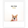 Carte postale - New Year Kisses Corgi - XM0272EN
