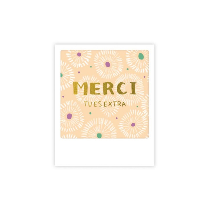 Mini carte postale - merci tu es extra - MP0775FR