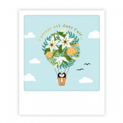 Mini carte postale - l'amour est dans l'air - MP0728FR