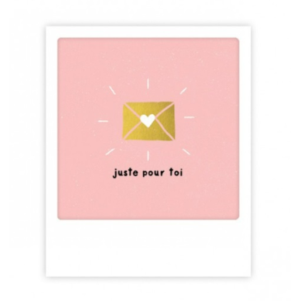 Mini carte postale - juste pour toi - MP0707FR