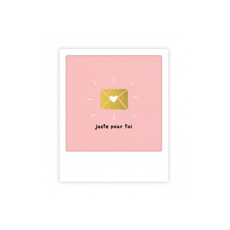 Mini carte postale - juste pour toi - MP0707FR