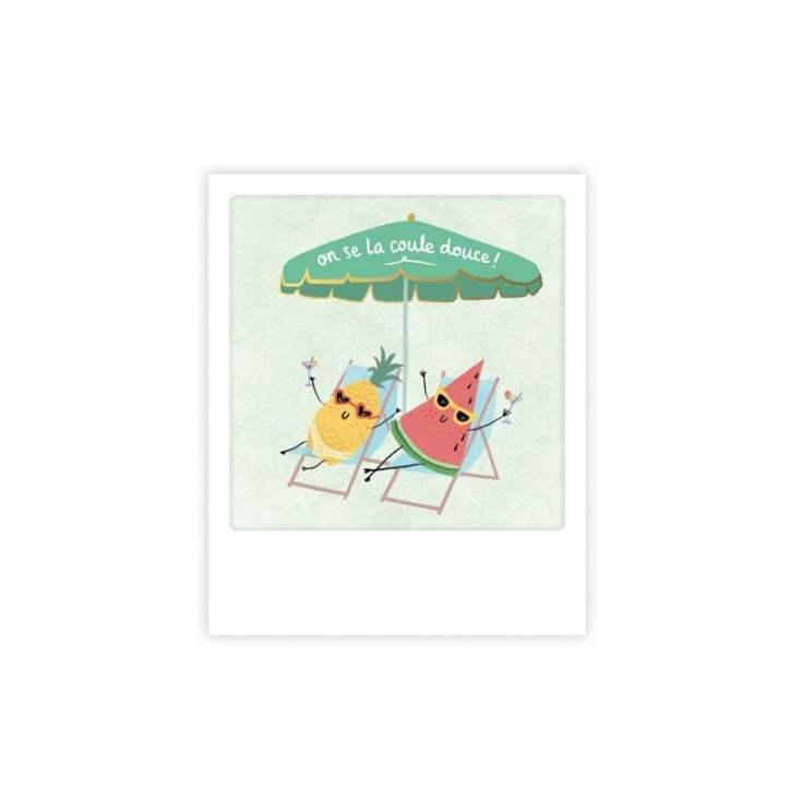 Mini carte postale - on se la coule douce! - MP0807FR