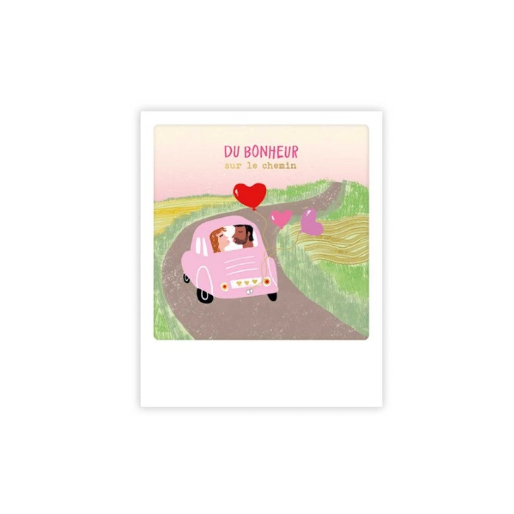Mini carte postale - Du bonheur sur le chemin - MP0793FR
