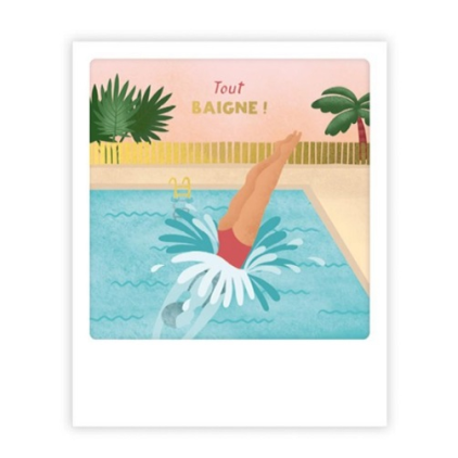Mini carte postale - Tout baigne - MP0741FR