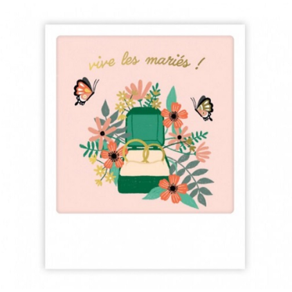 Mini carte postale - Vive les mariés - MP0730FR