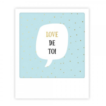 Mini carte postale - Love de toi - MP0513FR