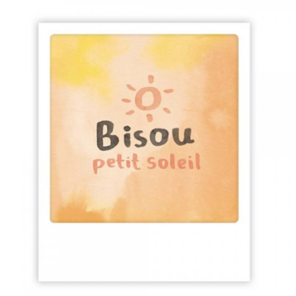 Mini carte postale - bisou petit soleil - MP0286FR