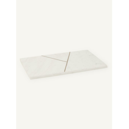Cutting board - marble - white