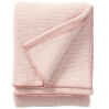 Plaid - Domino pink - woven wool throw