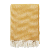 Plaid - Preppy mustard - woven throw 100% lanbs wool 