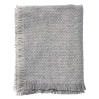 Plaid - Brick Grey - Woven Wool Throw