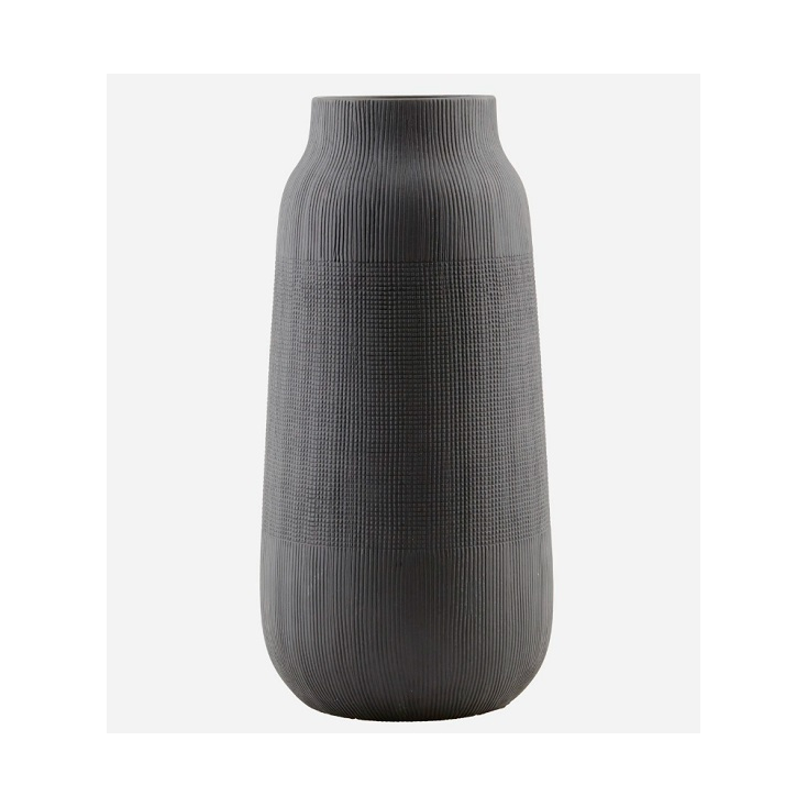 Vase Groove - Black