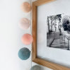 Guirlande lumineuse 50 boules - câble transparent gris