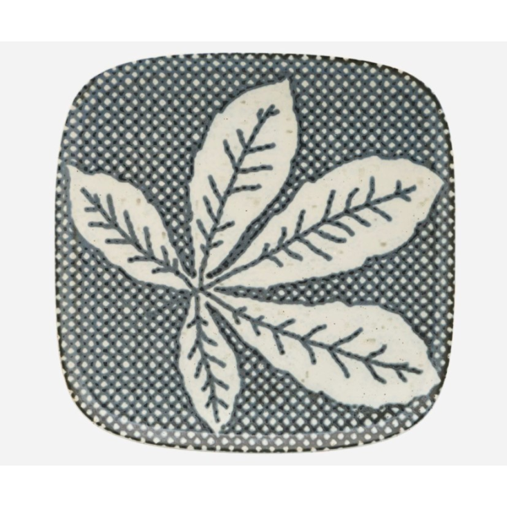 Plate - Chesnut - grey - blue