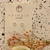 Boucles d'oreilles - argent - tête de chat graphique