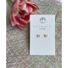 Boucles d'oreilles flèche maison enveloppe or