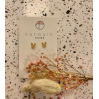 Boucles d'oreilles - or - tête lapin