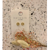 Boucles d'oreilles - or - double spirale