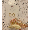 Boucles d'oreilles ovale or