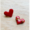 Broche Coeur rouge